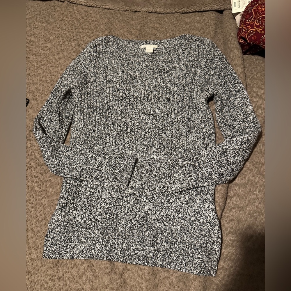 H&M Monochrome Knit Crew Neck Sweater